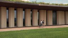 Die neue Soave-Kellerei, erbaut mit heimischen Materialen, u.a. Gestein aus Vicenza, wurde 2021 fertiggestellt.